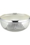 Al Saif Gallery Stainless Steel Tamriyat, Glass, Round Lid, 13 Cm - Shiny Clear Silver - 2