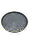 Al Saif Gallery porcelain serving plate, 13 cm, flat - black - 4