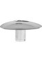 Al Saif Gallery Stainless Steel Serving Stand, 16x16x7 cm, Acrylic Base, Triangular Shape - Silver - 2