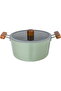 Ceramic Cookware Set, 7 Pieces - Green - 3