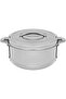 Al Saif Gallery Steel Food Container Set, 8500, 5000, 3500 ml - Silver - 2