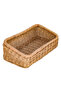 Al Saif Gallery Rectangular Wicker Serving Basket, 33 X 16 X 12 Cm - Beige - 2