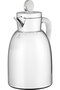 Al Saif Gallery Stainless Steel Yarn Thermos, 1 Liter, Glass Inner Container, Push Button, Marble Handle - Shiny Silver - 4