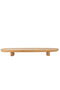 Al Saif Gallery wooden serving plate, 45x16.6x2 cm, oval, large - beige - 2