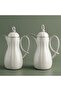 Al Saif Gallery Arwa thermos set, 1/1 liter, thermal glass inner container, plastic outer shell - silver white