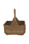 Al Saif Gallery Rectangular Wicker Serving Basket, 30 X 26 X 16 Cm - Beige