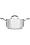 Steel Cookware Set, 11 Pieces, Silicone Handle - Silver - 3