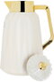 Al Saif Gallery Lamia thermos set, 1 liter, 3 pieces, tofariya, thermal glass inner shell, plastic outer shell - pearl gold - 5