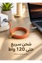 كابل شحن سريع USB Type C بقوة 120 واط و6 أمبير، سلك سيليكون بطول 5 أقدام لنقل البيانات لأجهزة آيفون وماك بوك وآيباد - 2