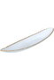 Al Saif Gallery Glass Dessert Dish, 50 X 10 X 3 Cm, Oval - Clear Gold - 7