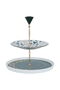 Al Saif Gallery Porcelain Cake Stand, 2 Levels - Multicolor - 2