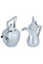 Sulaiman 2 Thermos Set, 2 pieces, inner glass container, outer stainless steel container - Silver - 3
