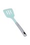 Al Saif Gallery Silicone Serving Spoon, Steel Handle - Green - 2