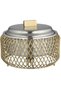 Al Saif Gallery Stainless Steel Food Warmer, 2 Liters, 29x29x20 cm, Round, Base - Silver Gold