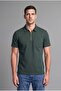 Regular Fit Half Zipper Closure Short Sleeve Basic Polo T-Shirt H3741Ax26Au - 2