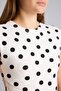 Slim Fit Crew Neck Polka Dot Ribbed Short Sleeve T-Shirt I1837Ax26Hs - 4