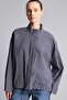 100% Cotton Regular Fit Checkered Poplin Long Sleeve Tunic H0675Ax26Au - 5