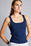 Round Neck Thick Strap Ribbed Basic Undershirt I5670Ax26Au