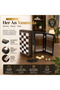 Luxurious Wooden Walnut Look Foldable 3-in-1 Chess Checkers Backgammon Set 34 X 34 cm Game Set - 5