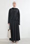 Pat Detail Skirted Suit-Black - 6