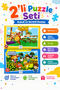 2-Piece Children's Puzzle Set 100 Pieces Kukuli and Cute Friends - Educational Gift Puzzle