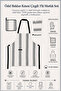 Buldan Linen Striped 3-Piece Kitchen Set-Natural-Black - 8