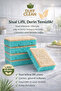 Eco Natural Sisal Fiber Dish Sponge 10 Pieces Strong Cleaning Long Lasting - 4