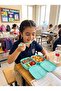 Mermaid Design Multi-Compartment Bento Kids Lunch Box - School and Daycare Lunch Box (Mint/Pink) - 3