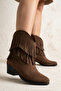 Women's Josie Tasseled 5 cm Heeled Cowboy Boots