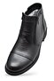 Tab3406 Genuine Leather with Fur Inside Men's Boots Shoes Orthopedic Sole Zippered Leather Boots - 4