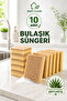 10 Pieces Fiber Flat Dish Sponge – Durable Pinterest Kitchen Cleaning Sponge Set with Special Texture