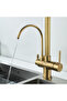 Kitchen Sink Faucet with Dual Flow Water Purification Outlet Antique New - 6