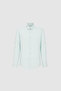 Men's Aqua Green Linen Long Sleeve Shirt 50319065-Vr083 - 7