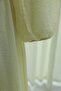 Elastic Waist Belted, Pleated Front, Balloon Sleeve Lined Chiffon Dress - Light Yellow - 8