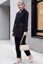 Stone Detailed Jacket Pants Jeans Set - Black - 4