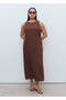 Polka dot midi dress - 8