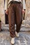 Elastic Waistband Pants with Elastic Cuffs - 4