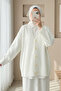 Buttoned Casual Knit Cardigan -White