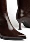Angeles Brown Pointed Toe Women's Heeled Boots - 5