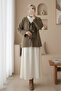 Tie-Front Frayed Cashmere Jacket - Light Brown