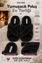Fluffy Cross Model Women's House Slippers Girls House Slippers Dowry Slippers Bundle Slippers Silent Sole