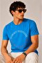 Slim Fit Woven 100% Cotton Printed Men's T-Shirt - 4