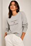 Organic Cotton Skin Stone Print Regular Cut Sweatshirt - 3