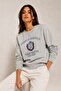 Organic cotton comfortable cut printed sweatshirt - 2