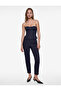 Slim Fit Ribbed Sleeveless Strapless Corset Bustier