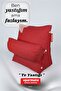Back Support Pillow - Lumbar and Neck Support Pillow Tv Pillow Reading Pillow Postoperative Red