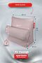Back Support Pillow Waist and Neck Support Tv Pillow Reading Pillow Postoperative Pillow Pink - 2
