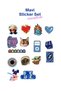 Manifest Zoktay Blue Sticker Set, Girlband Themed Decorative Laptop and Phone Stickers - 3