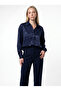 No Inner Jacquard Oversize Long Stylish Women's Shirt - 2