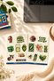 Manifest Sueda Green Sticker Set, Girlband Themed Decorative Laptop and Phone Stickers - 4